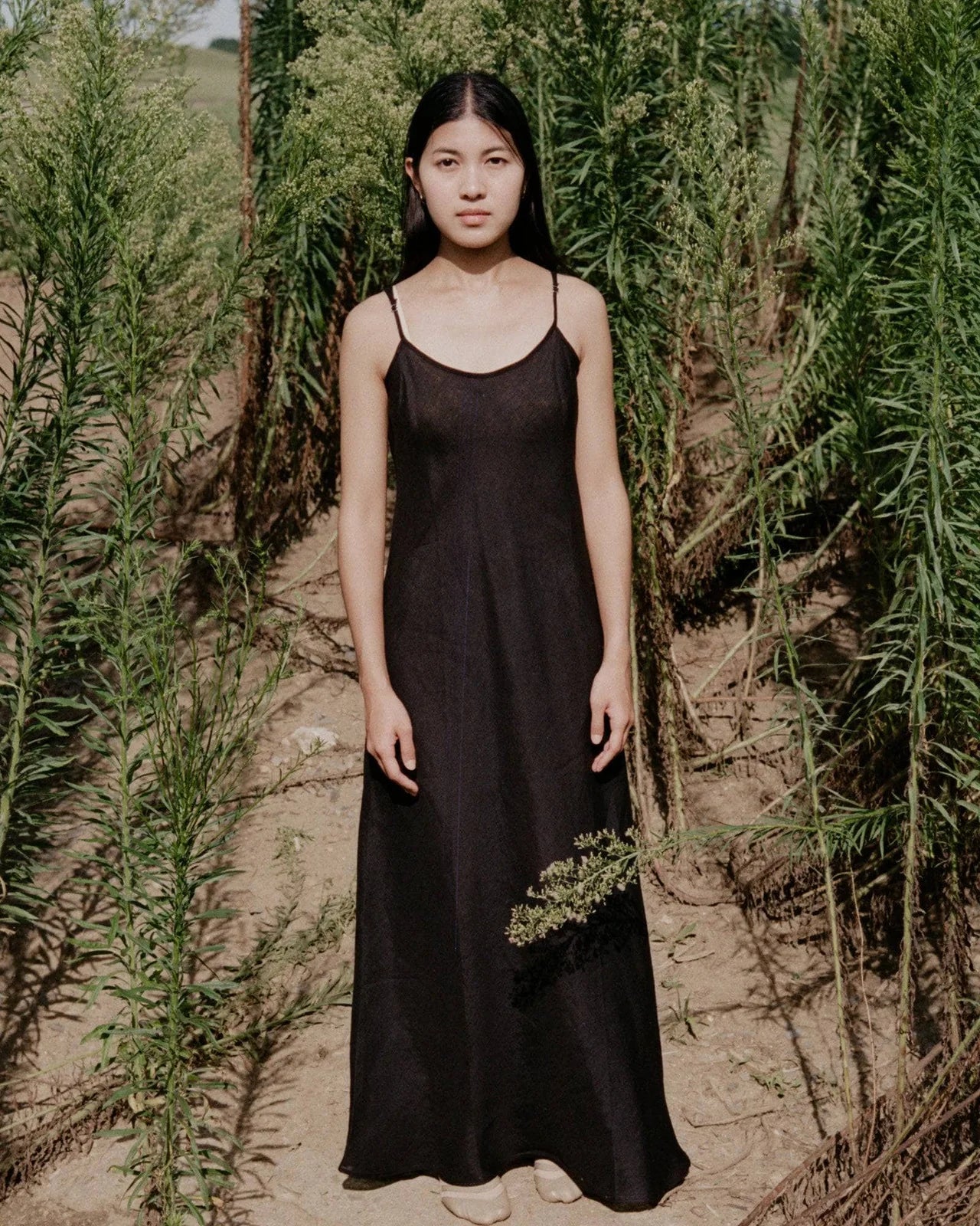 【美品】Baserange DYDINE DRESS リネン キャミワンピース Baserange DYDINE DRESS リネン キャミワンピース 美品