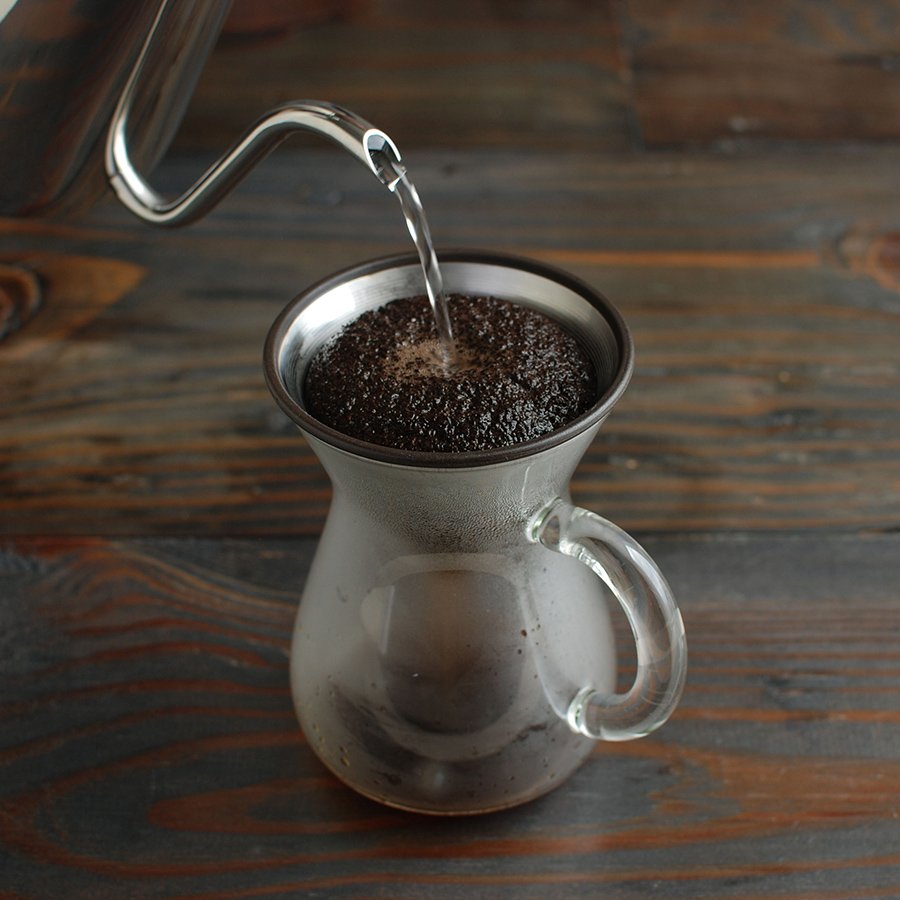 Set carafe à café 300ml en acier inoxydable